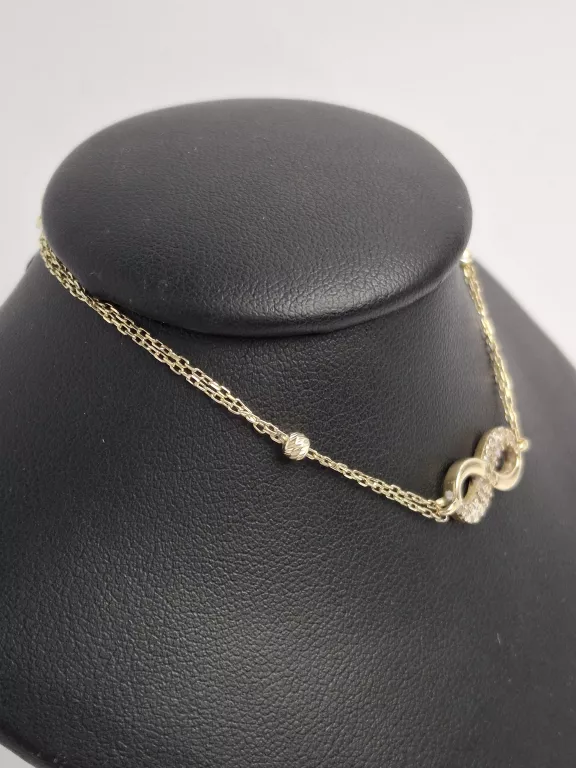 zlota-bransoletka-nieskonczonosc-585-238-g-dl195-cm-rodzaj-2205-2