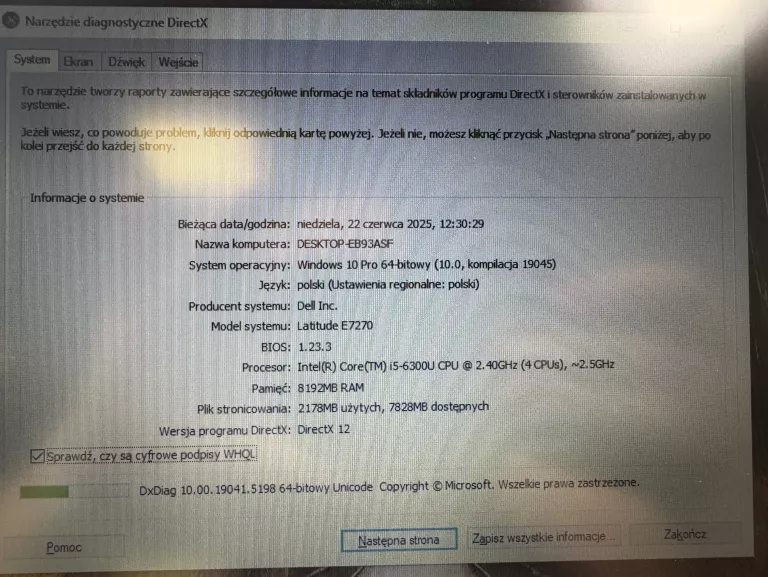 LAPTOP ULTRABOOK DELL LATITUDE E7270 | I5 8GB 128GB SSD