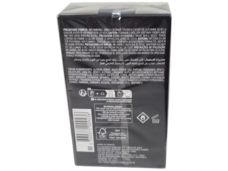 GUY LAROCHE DRAKKAR NOIR WODA TOALETOWA DLA MĘŻCZYZN 100 ML