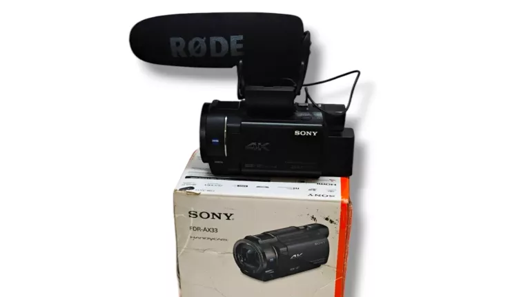 KAMERA CYFROWA SONY FDR-AX33 + MIKROFON RODE VIDEOMIC PRO RYCOTE