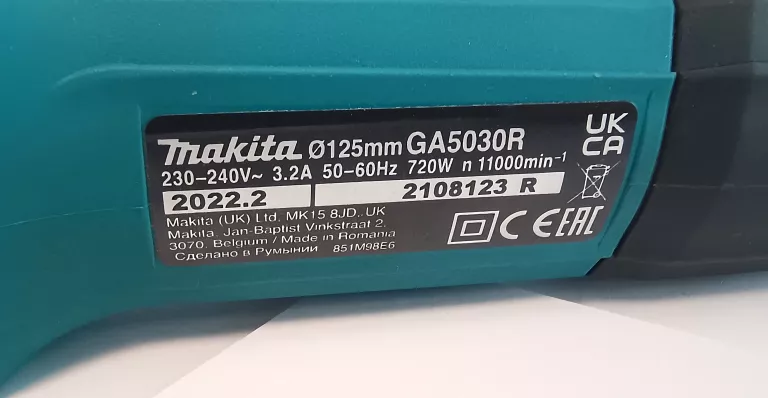 SZLIFIERKA KĄTOWA MAKITA GA5030R