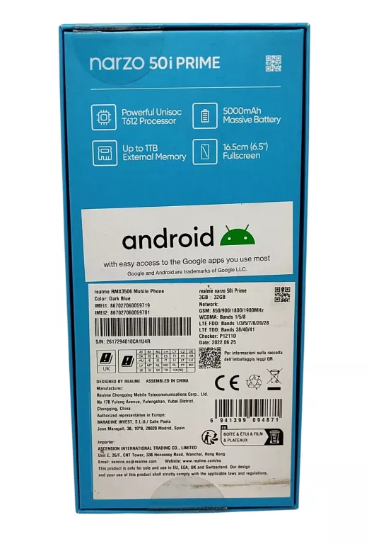 TELEFON REALME I50 PRIME