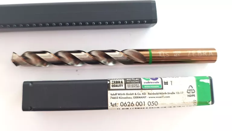 ZESTAW WIERTEŁ HSS HSCO I INNE ZEBRA PREMIUM WURTH