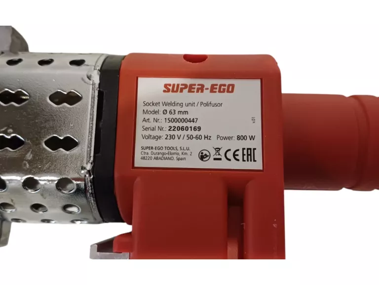 ZGRZEWARKA DO RUR PE/PP/PB/PCV SUPER EGO