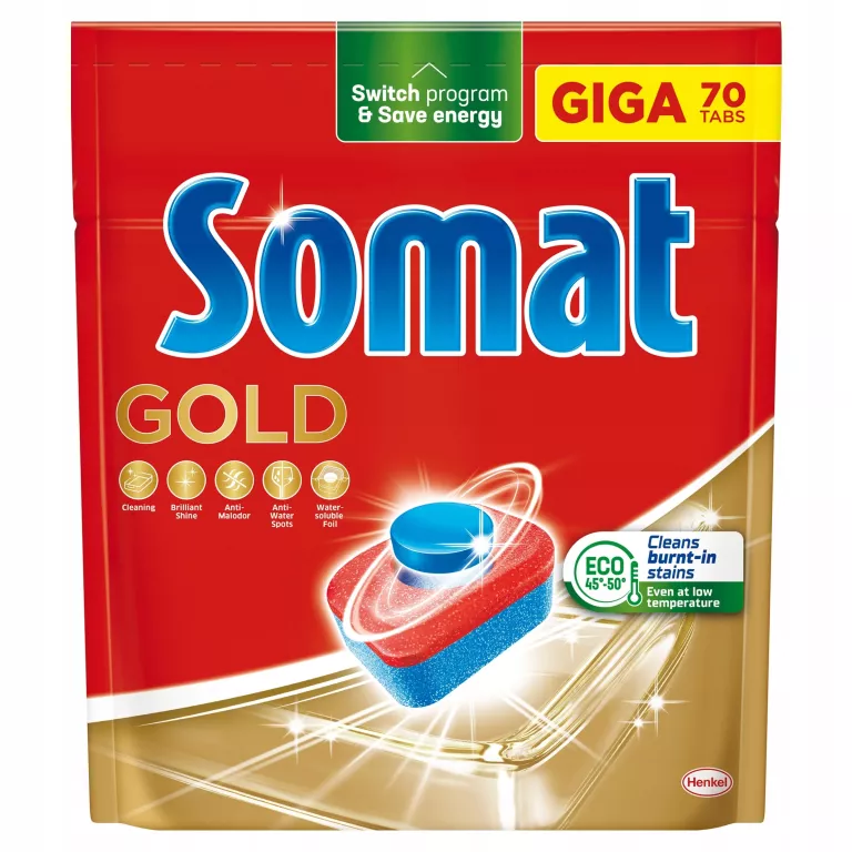 SOMAT GOLD GIGA+ TABLETKI DO ZMYWARKI 70 SZT