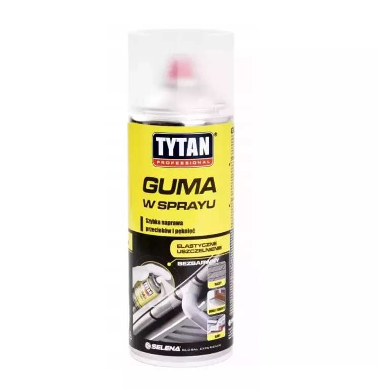 TYTAN GUMA W SPRAYU USZCZELNIACZ BEZBARWNY 0,4L