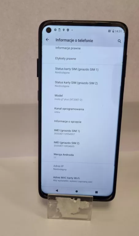 TELEFON MOTOROLA G9 PLUS 4/128GB