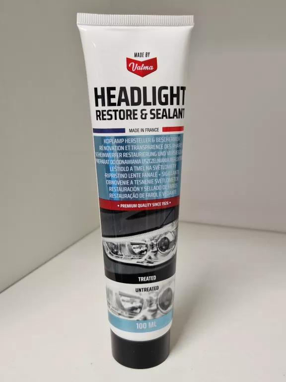 ŚRODEK DO CZYSZCZENIA REFLEKTORÓW VALMA HEADLIGHT RESTORE & SEALANT 100 ML