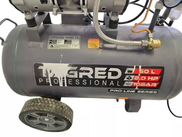 KOMPRESOR BEZOLEJOWY TAGRED TA3384 1500W 50L 10BAR SPRĘŻARKA