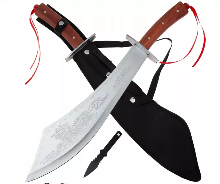 WIELKA MACZETA DRAGON NÓŻ MIECZ 52 CM +RZUTKA N618