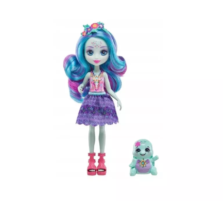 ENCHANTIMALS LALKA TOLENE TURTLE + ZWIERZĄTKO ŻÓŁWIK HOLDER HXB96