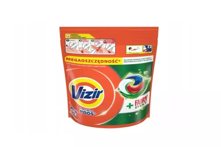 VIZIR PLATINUM PODS + FAIRY EFFECT KAPSUŁKI DO PRANIA, 50 PRAŃ
