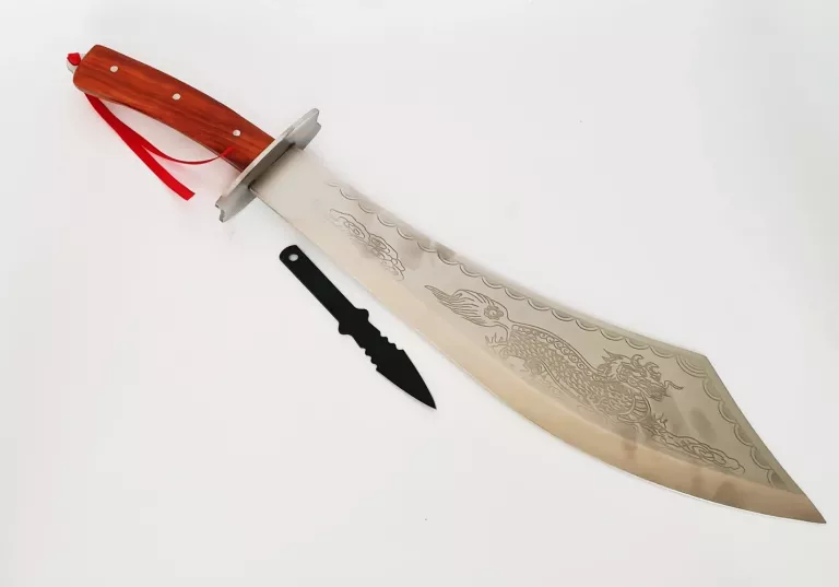 WIELKA MACZETA DRAGON NÓŻ MIECZ 52 CM +RZUTKA N618