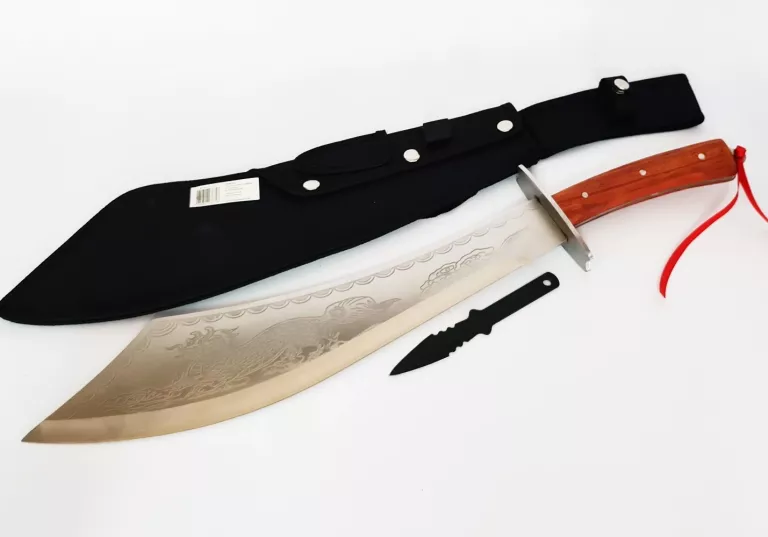 WIELKA MACZETA DRAGON NÓŻ MIECZ 52 CM +RZUTKA N618