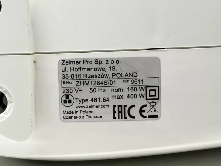 MIKSER Z MISĄ ZELMER ZHM1264S