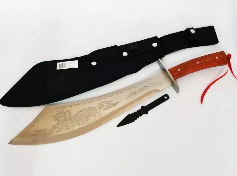 WIELKA MACZETA DRAGON NÓŻ MIECZ 52 CM +RZUTKA N618