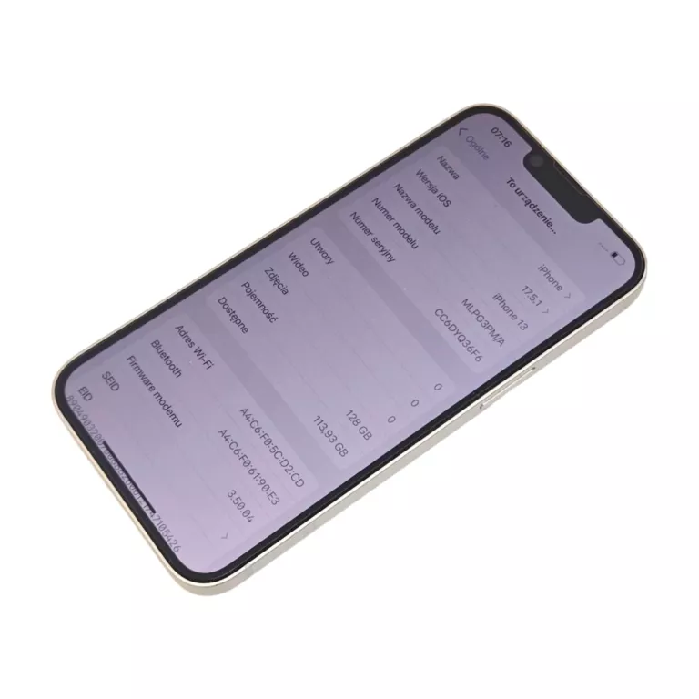 IPHONE 13 128 GB RATY PLUS GSM NA CZĘŚCI 85% BATERIA