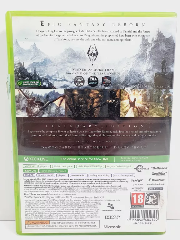 GRA XBOX 360 SKYRIM