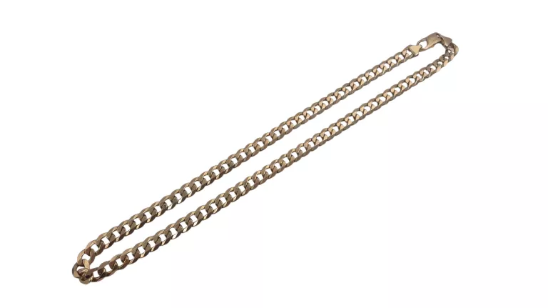 PIĘKNY ZŁOTY ŁAŃCUSZEK PANCERKA P. 375 / W.64,67 G / D.57 CM