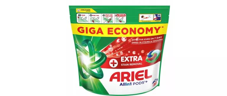 ARIEL EXTRA CLEAN ALLIN1 +, KAPSUŁKI DO PRANIA, 60 PRAŃ