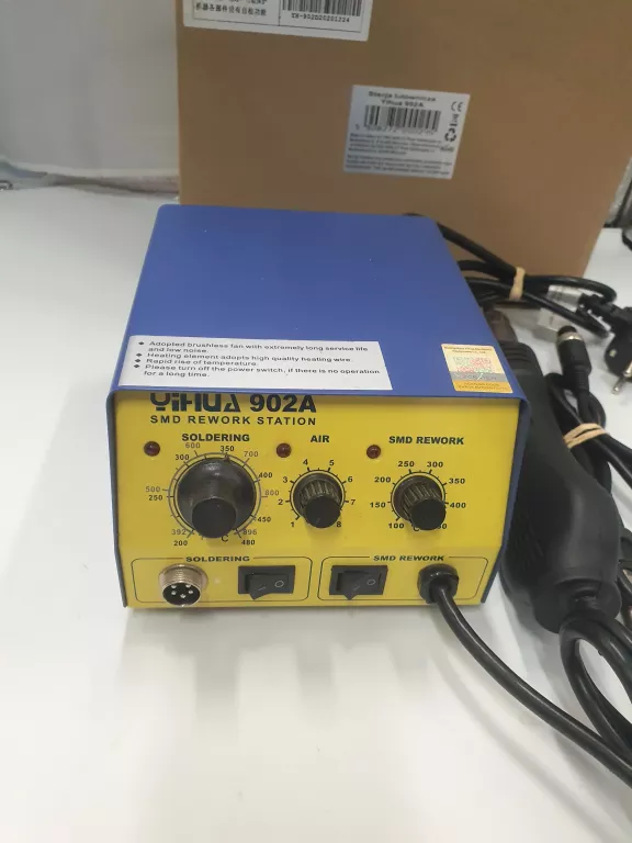 STACJA LUTOWNICZA HOTAIR YIHUA 902A KOMPLET