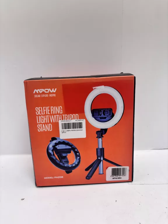 LAMPA LED STOJĄCA PIERŚCIENIOWA DO ZDJĘĆ SELFIESTICK MPOW PA213B