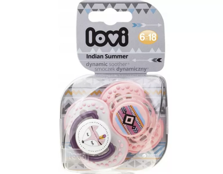 LOVI SMOCZEK SILIKONOWY DYNAMICZNY INDIAN SUMMER GIRL 6-18 M-CE 2 SZT.