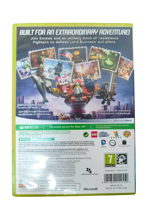 GRA XBOX 360 LEGO MOVIE