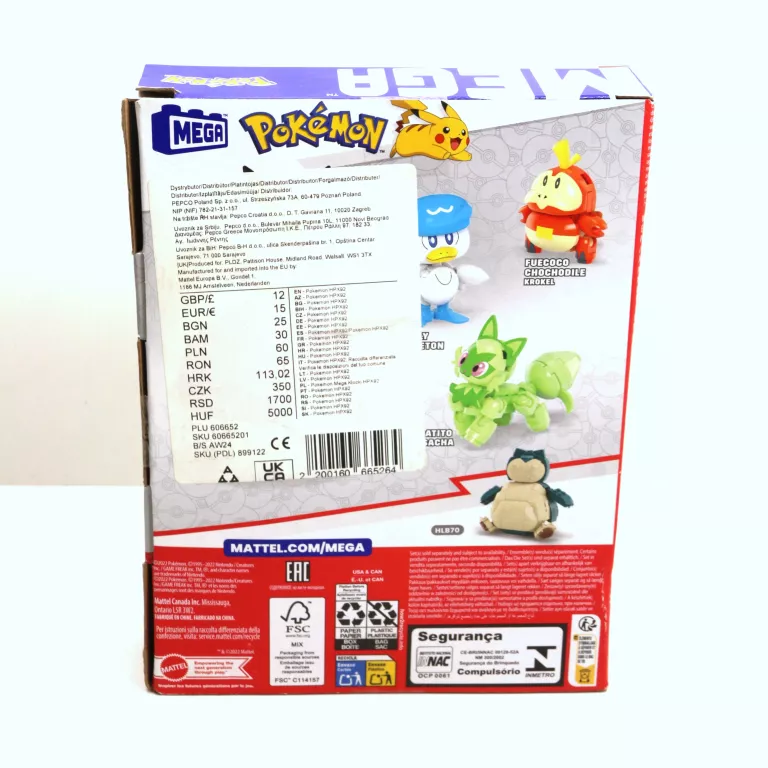 MEGA CONSTRUX POKEMON HPX92 79 ELEMENTÓW MATTEL