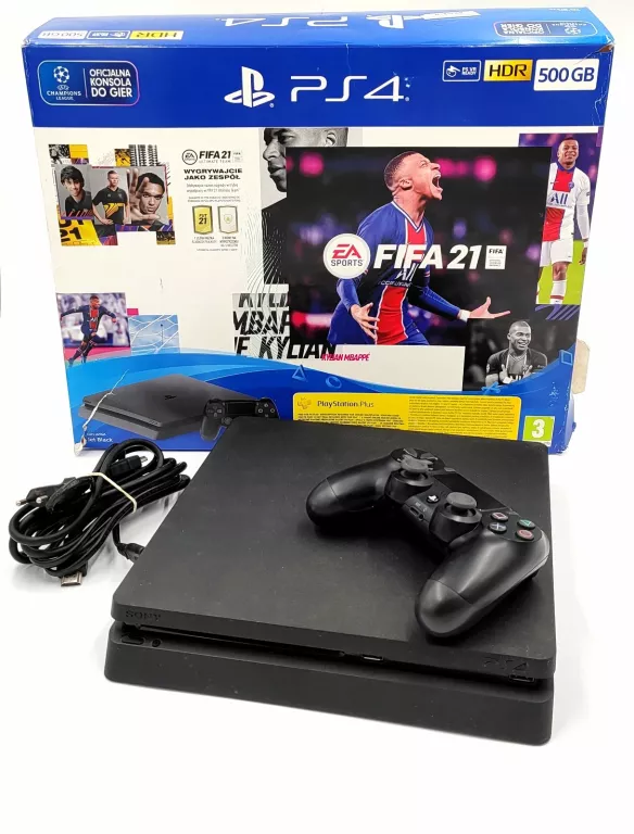 KONSOLA PS4 SLIM 500GB PAD FIFA21