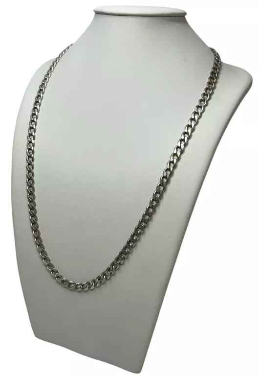 SREBRNY ŁAŃCUCH-PANCERKA 43,5G/P.925/62CM