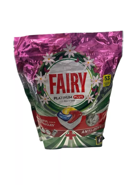 FAIRY PLATINUM PLUS KAPSUŁKI DO ZMYWARKI LEMON - 53 SZT