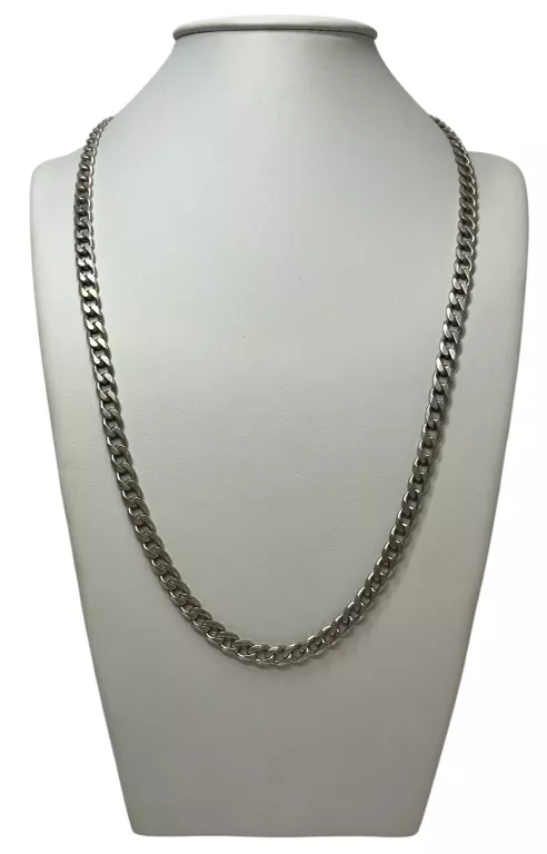 SREBRNY ŁAŃCUCH-PANCERKA 43,5G/P.925/62CM