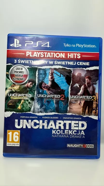 GRA NA KONSOLE PS4 UNCHARTED KOLEKCJA WARTO OKAZJA
