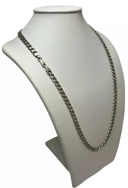 SREBRNY ŁAŃCUCH-PANCERKA 43,5G/P.925/62CM
