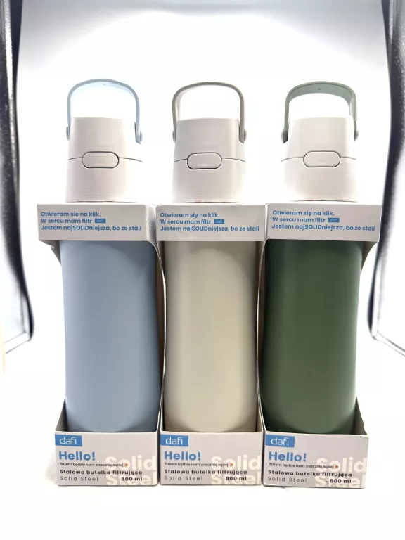 BUTERLKA FILTRUJĄCA DDAFI SOLID STEEL 800ML