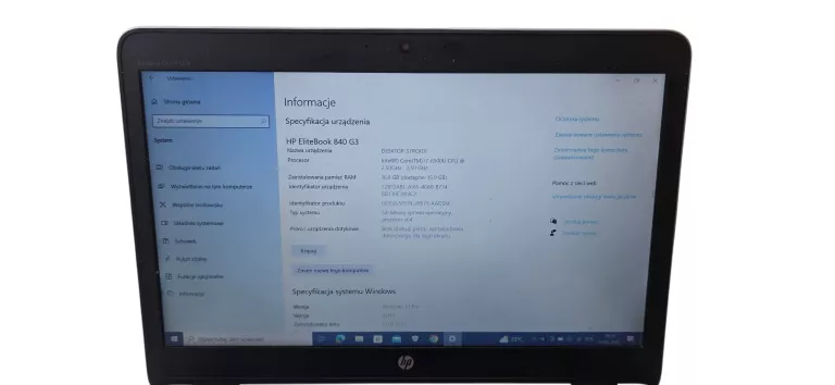 LAPTOP HP ELITEBOOK 840 G3 ICORE I7 16RAM 256GB