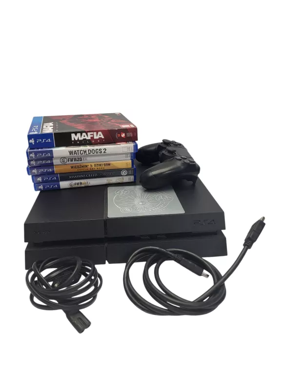 KONSOLA PS4 CUH-1216B 1TB / PAD / ZESTAW GIER / OKABLOWANIE