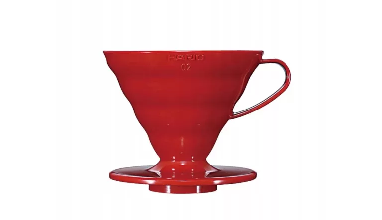 HARIO CERAMICZNY DRIP V60-02 CZERWONY