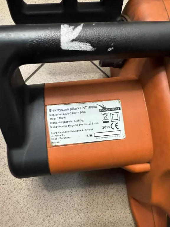 PILARKA ELEKTRYCZNA FAWORYT HT1800A