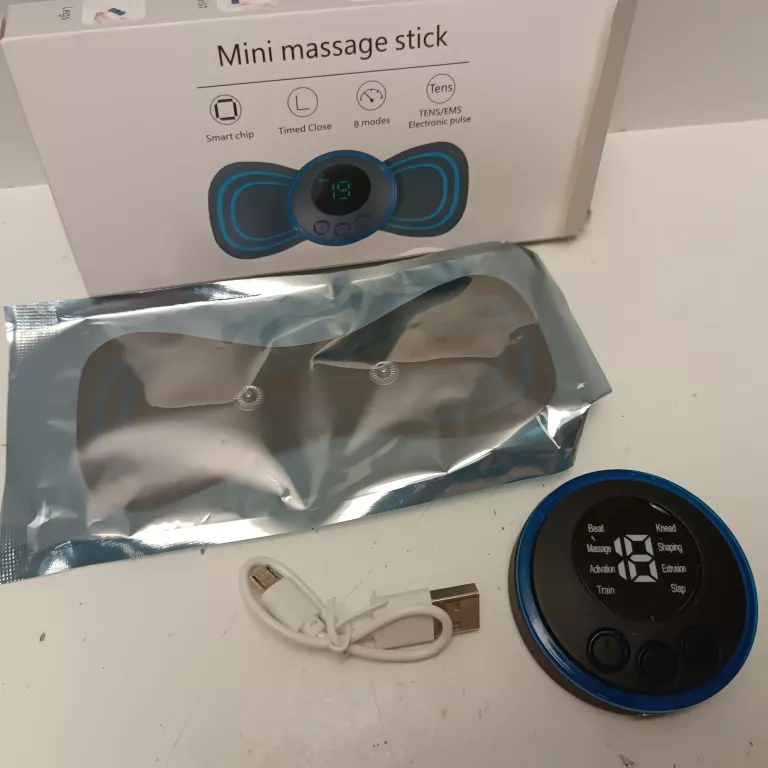 MINI MASAŻER ELEKTROSTYMULATOR SZYI KARKU CIAŁA MIĘŚNI