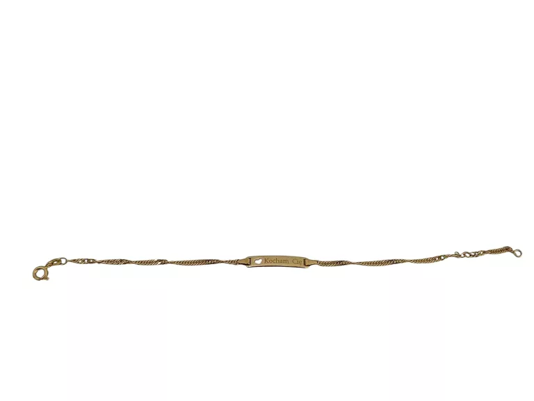 PIĘKNA ZŁOTA BRANSOLETKA 2,57G 333 20CM