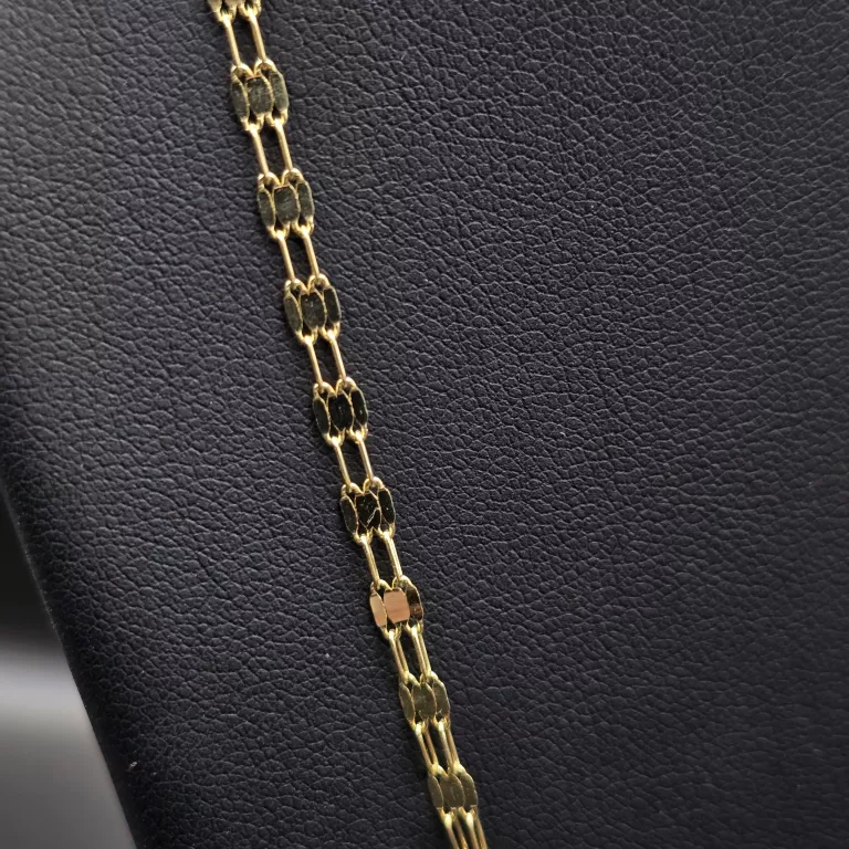 PIĘKNY ZŁOTY NOWY ŁAŃCUSZEK 2,54 G 585 14K 41CM