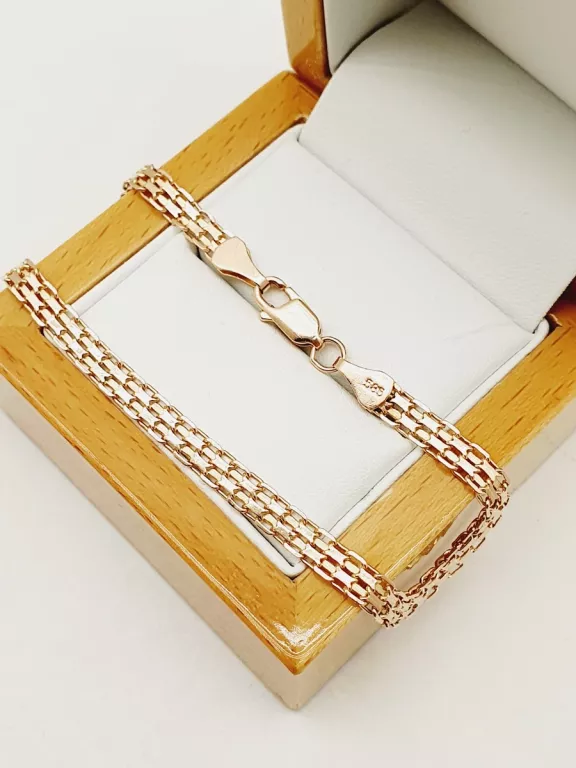 CZARUJĄCA ZŁOTA BRANSOLETKA 5,52G 585P 21CM