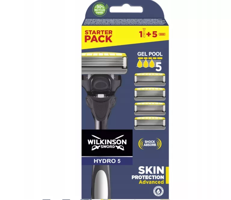ZESTAW DO GOLENIA WILKINSON HYDRO 5 SKIN ADVANCED 5X WKŁADY + RĄCZKA