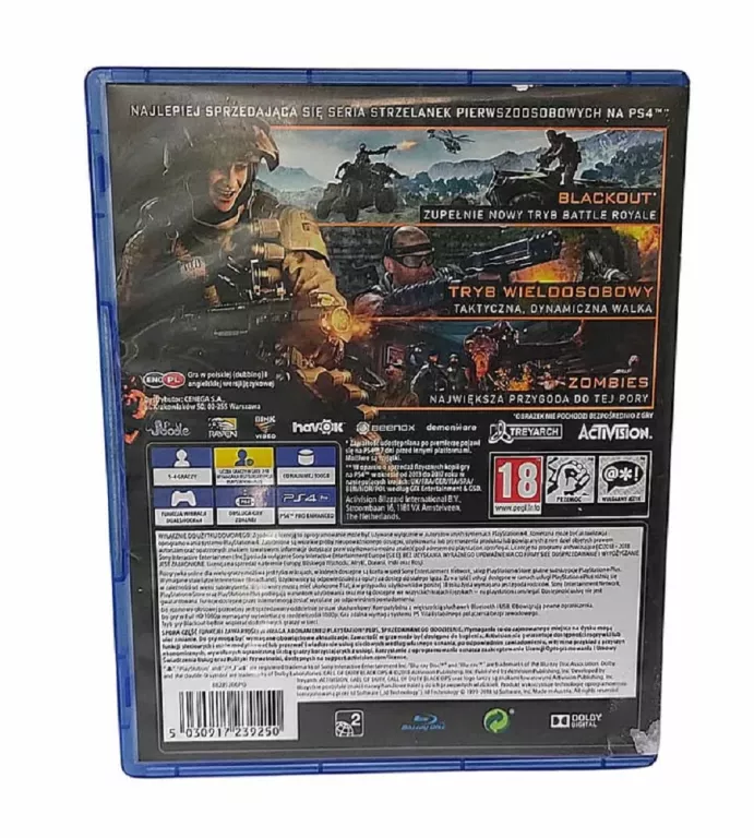 GRA CALL OF DUTY: BLACK OPS PS4