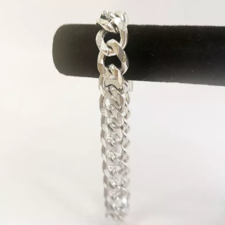 MAJESTATYCZNA SREBRNA BRANSOLETA 925 - 27,24G / 19CM