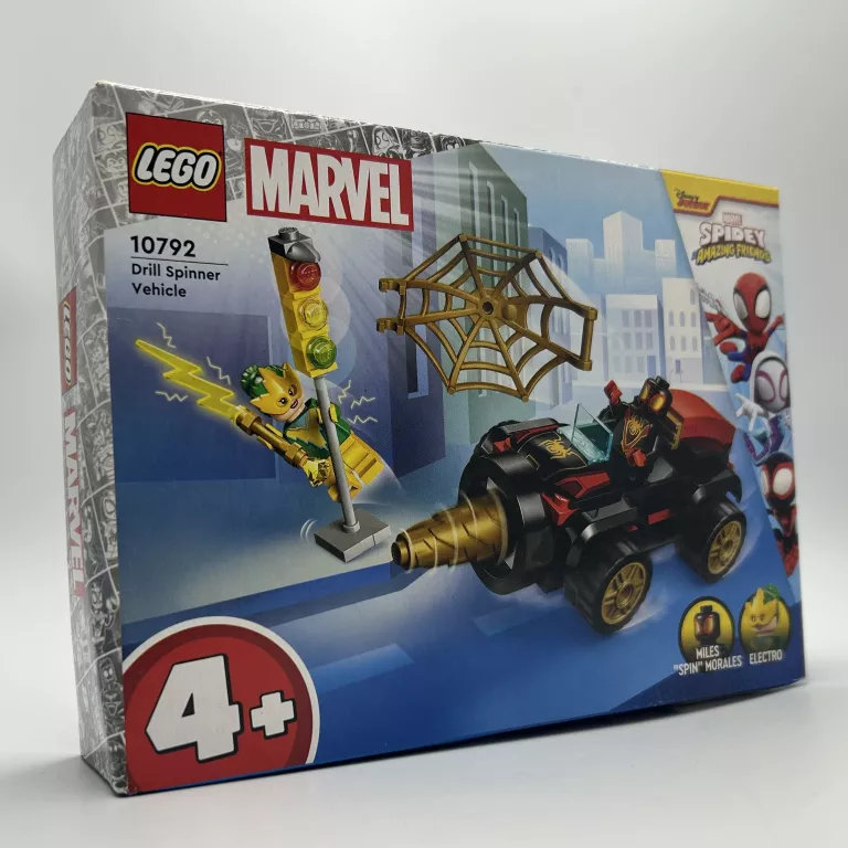 KLOCKI LEGO MARVEL 10792 SPIDEY AND HIS AMAZING FRIENDS POJAZD WIERTŁOWY