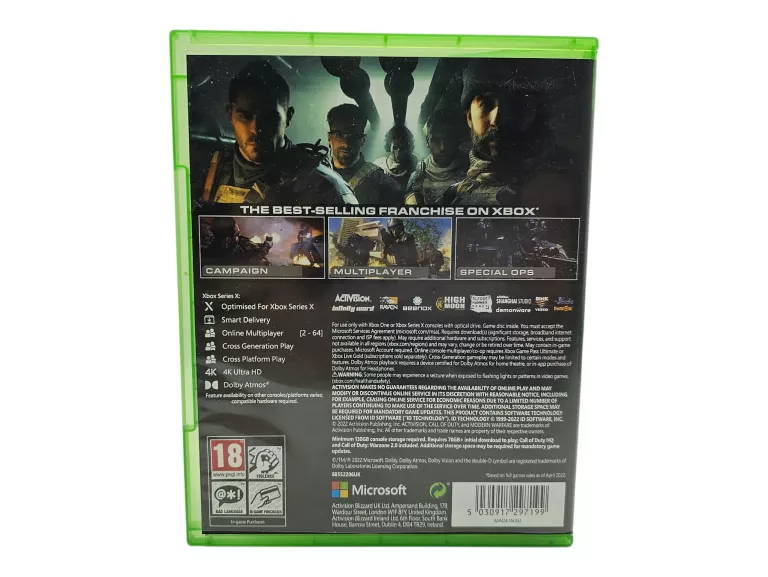 XBOX ONE/X CALL OF DUTY: MODERN WARFARE II