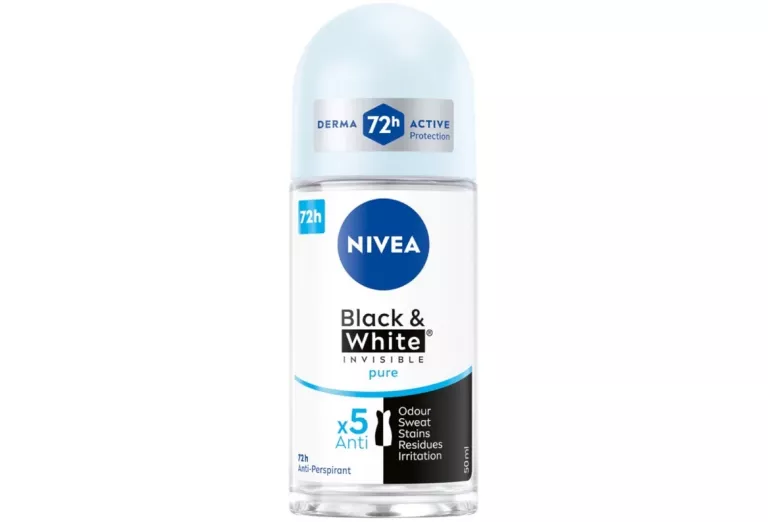 NIVEA BLACK&WHITE ANTYPERSPIRANT W KULCE DAMSKI - KULKA POD PACHĘ 50ML